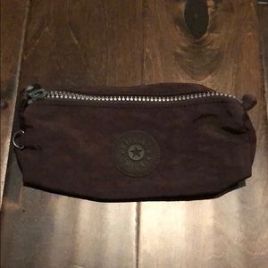 Small Kipling Zipper Pouch - Black/Brown Bag